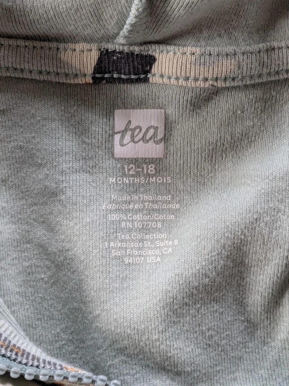 Tea Collection 12-18 Month Dino Spiked Hooded Romper Sushi Cat Zip Up